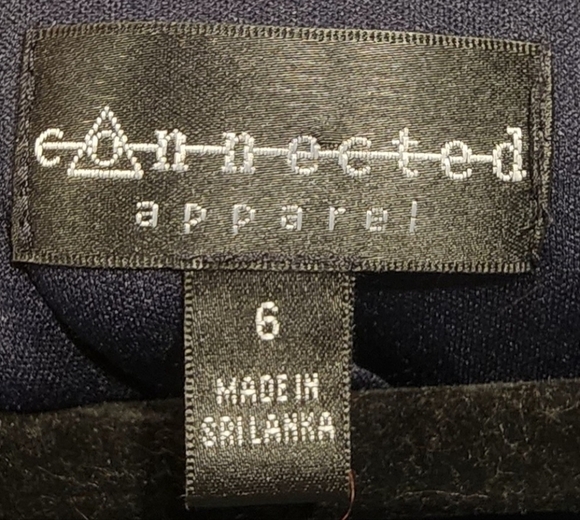 Connected Apparel 6 Midi Dress Denim Bottom Business Causal - Picture 4 of 6